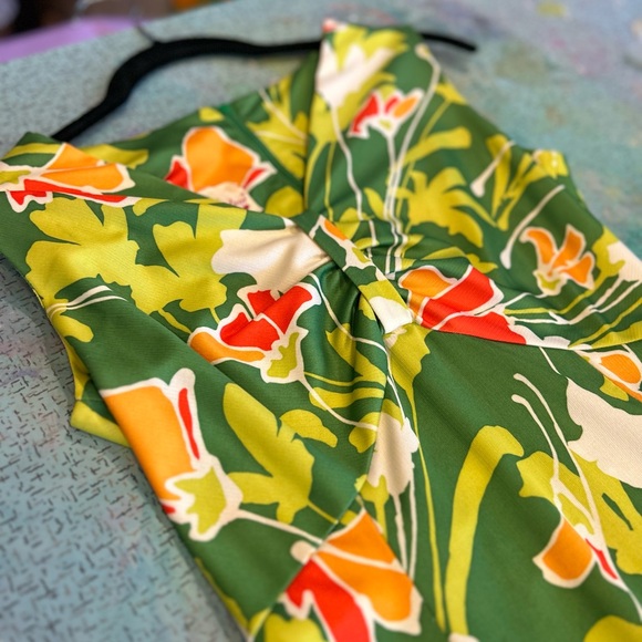 1970s Spring Green Floral - Picture 7 of 14